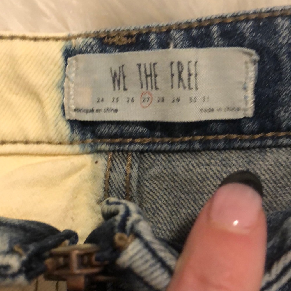 *2 FOR $20~We The Free| Bleached Zip Jean Skirt - Picture 3 of 4